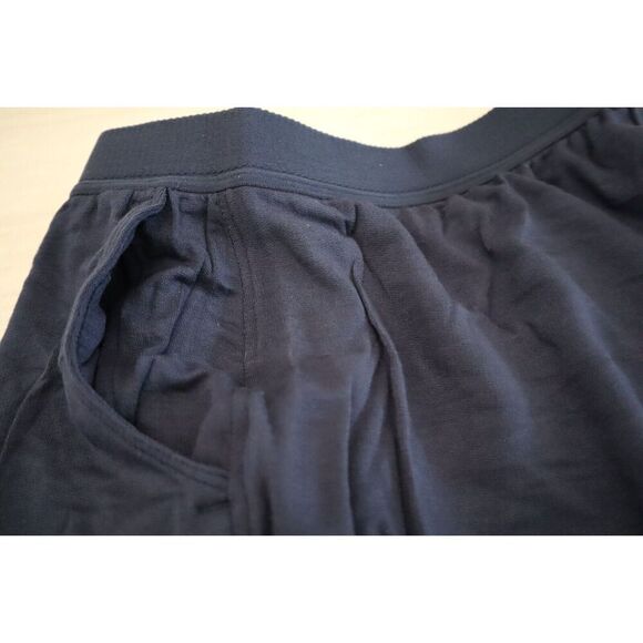 Jambys Unisex Sz 2XL Navy/Navy Soft Breathable Boxer Shorts w/Pockets - Picture 4 of 10